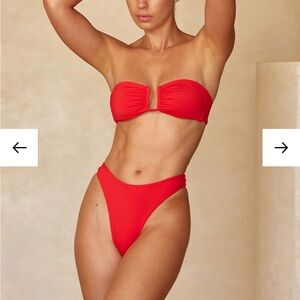 Monday Swimwear ST. MARTINIQUE BANDEAU - CHILI PEPPER